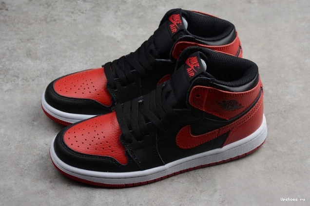 High Jordan 001 Retro  Bred 555088 1 OG Red Black Banned Air Kids 0130